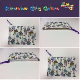 Zip Clutch / Purse / Bag / Pouch - Bird Houses Zip Clutch / Purse / Bag / Pouch - Bird Houses